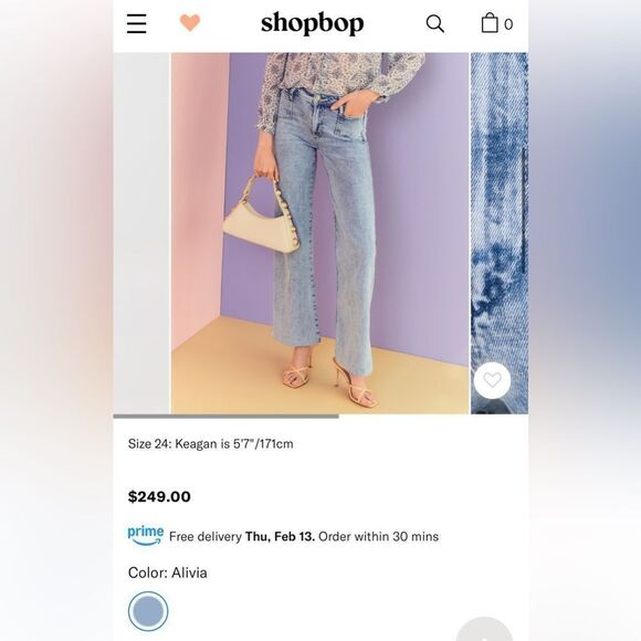 NEW PAIGE Leenah flared jeans in “Alivia” light wash - Picture 15 of 17